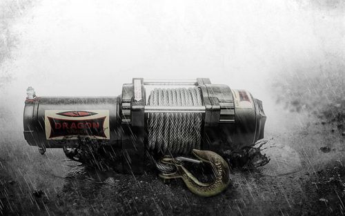 1,6T WYCIĄGARKA DRAGON 12V ELEKTRYCZNA WCIĄGARKA linowa pługa quada +pilot na Arena.pl