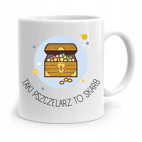 Kubek Prezent Dla Pszczelarza Taki To Skarb Z Nadrukiem Ze Zdjęciem zdjęcie 1