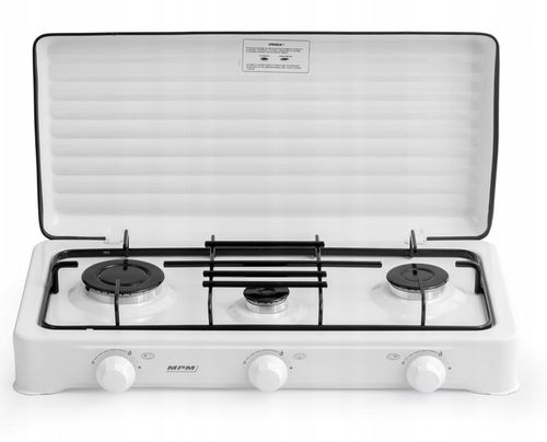 Kuchenka gazowa 3-palnikowa MPM + Reduktor z zabezpieczeniem + Wąż 2m na Arena.pl