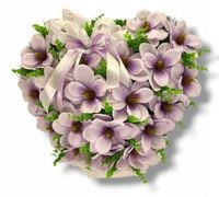 STROIK NA POMNIK SERCE XL KOMPOZYCJA KWIATOWA NA GRÓB MAGNOLIE