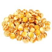 DREWNIANE koraliki kula 8mm ok. 50szt. beż