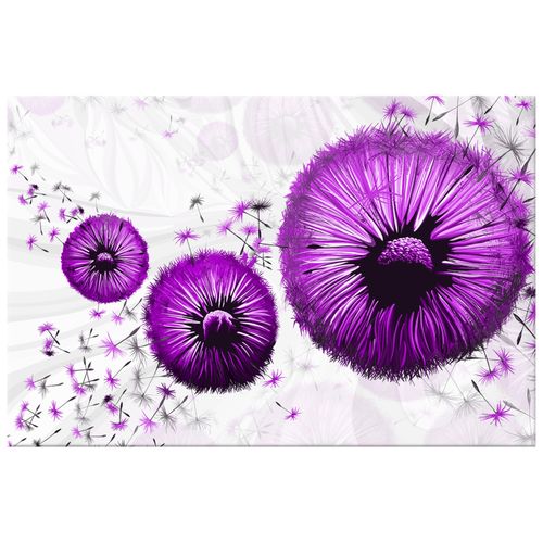 Obraz Płótno 60X40 Fioletowe Dmuchawce na Arena.pl