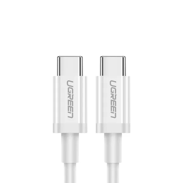 Kabel Ugreen US264 60520 USB-C / USB-C PD QC AFC 2m - biały zdjęcie 1