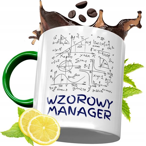 Kubek Zielony Dla Managera Na Urodziny Prezent Z Nadrukiem Ze Zdjęciem zdjęcie 1