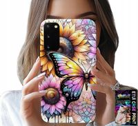 ETUI DO SAMSUNG GALAXY S20 - SŁONECZNIK Z MOTYLKIEM, OBUDOWA + FOLIA