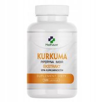 Kurkuma piperyna imbir ekstrakt 95% kurkuminoidy tab. - metabolizm cukrzyca