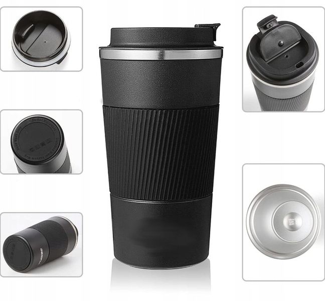 Kubek termiczny butelka termos na kawę ANTYPOŚLIZGOWY HERBATA napój 510ML zdjęcie 7