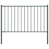 Panel ogrodzeniowy ze słupkami, kryta proszkowo stal, 1,7x1,25m