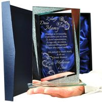 STATUETKA SZKLANA  „LUSTRO” w Etui – 0097D (DZIEŃ MAMY)