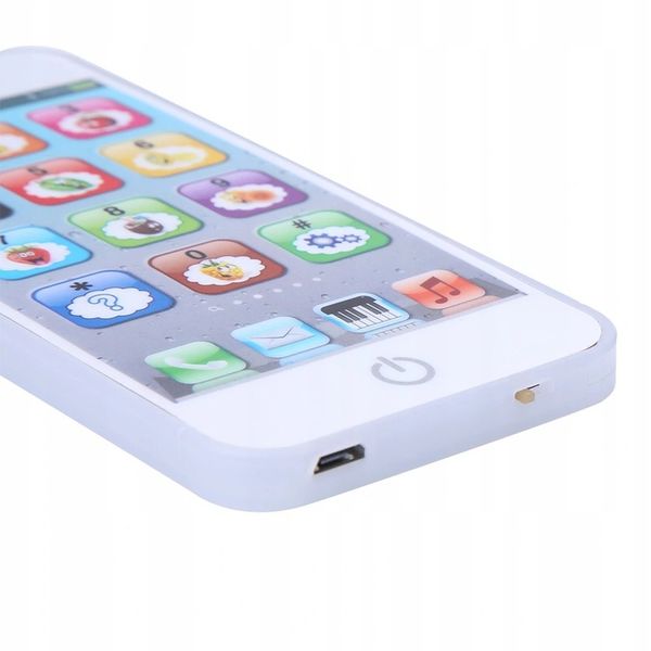 TELEFON ZABAWKOWY SMARTFON EDUKACYJNY BIALY zdjęcie 2
