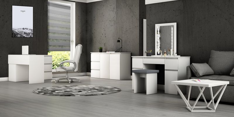 Biurko narożne MEGAN N3 białe zdjęcie 6