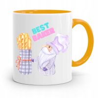Kubek Żółty Dla Piekarza Best Baker Prezent Z Nadrukiem Ze Zdjęciem