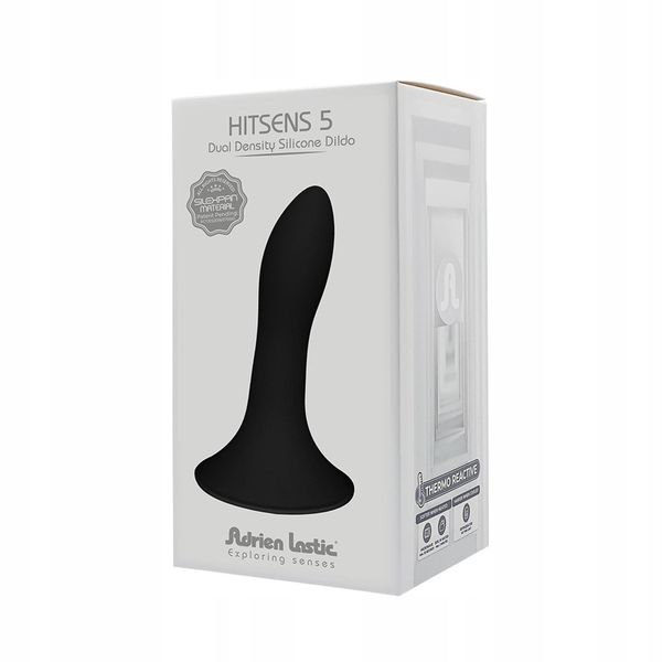 Dildo-HITSENS 5 ( 5 "" ) Black zdjęcie 1