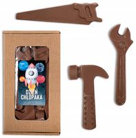 PREZENT NA DZIEŃ CHŁOPAKA CZEKOLADOWE NARZĘDZIA DUŻE W KARTONIKU