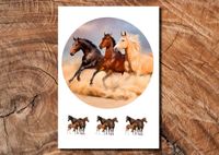 Wydruk cukrowy na tort A4 koń konie konik DIY