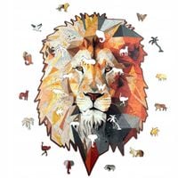 PUZZLE DREWNIANE LEW w pudełku 230 elementów A3 na prezent