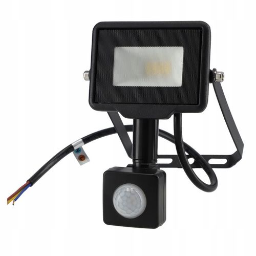 Naświetlacz LED SLIM 10W halogen z CZUJNIK RUCHU i zmierzchu reflektor na Arena.pl