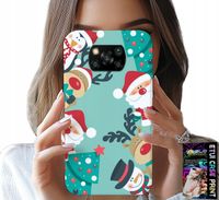 ETUI DO XIAOMI POCO X3 - MIKOŁAJ, RENIFER BAŁWAN ŚWIĄTECZNE WZORY