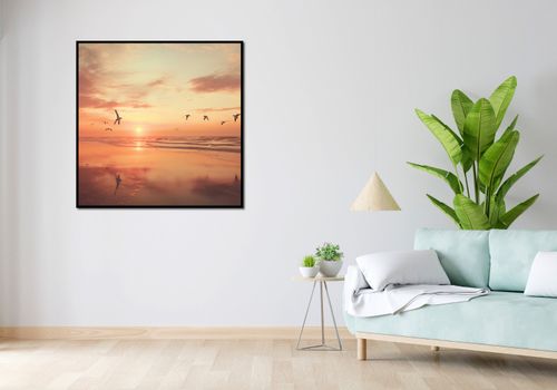 Plakat 100x100cm Spokojna Przystań na Arena.pl