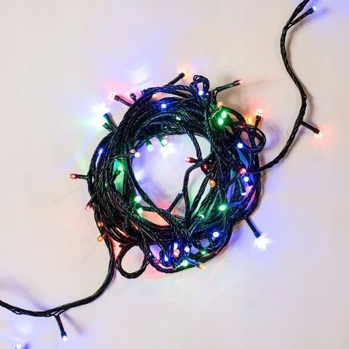 LAMPKI CHOINKOWE ZEWNĘTRZNE 500LED MULTIKOLOR - STAŁE ŚWIATŁO IP44 - MOCNE na Arena.pl