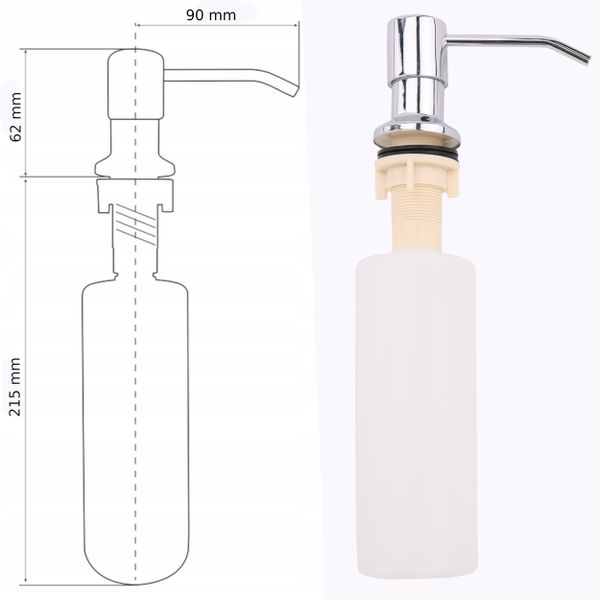 Zlew gospodarczy roboczy komora bateria dozownik zdjęcie 8