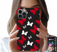 ETUI DO IPHONE 11 PRO MAX - KOKARDKI CZERWONO BIAŁE MYSZKA, WZORY