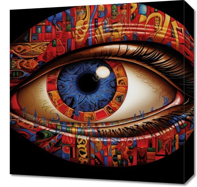 Obraz 50x50cm W Oku Obserwatora zdjęcie 1