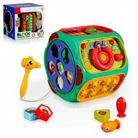Kostka edukacyjna BOUNN wielokolorowa plastikowa dźwiękowa 18 m+