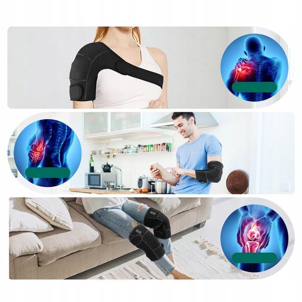 MASAŻER STABILIZATOR KOLANA ŁOKCIA BARKU GRZEJĄCY, Grafen zdjęcie 5