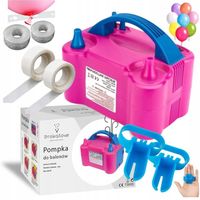 POMPKA ELEKTRYCZNA MOCNA DO BALONÓW 6xGRATIS MOCNA TAŚMA KROPKI