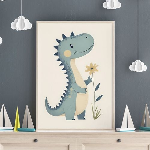 Plakat dla dziecka dinozaur 50x70 cm na Arena.pl