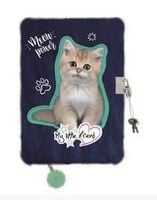 Pamiętnik Z Kłódką Włochacz A5 96K Kitty Party6801