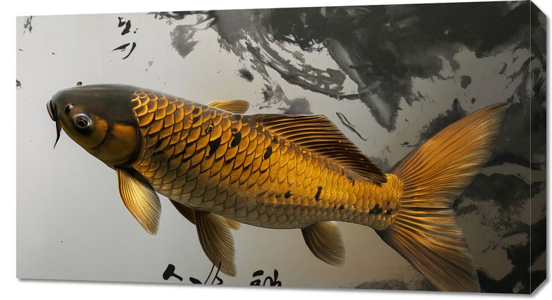 Obraz 90x50cm Spokojna Ryba Koi zdjęcie 1