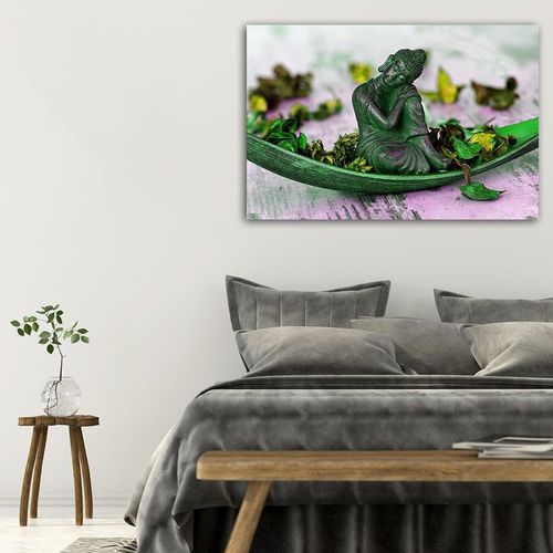 Obraz na płótnie - Canvas, Budda i płatki 60x40 na Arena.pl