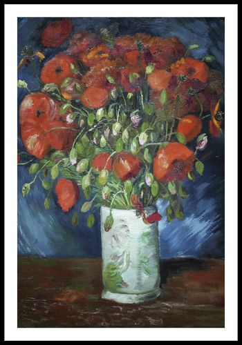 Plakat 61x91,5cm Vase with Poppies, Van Gogh Vintage do Salonu na Arena.pl