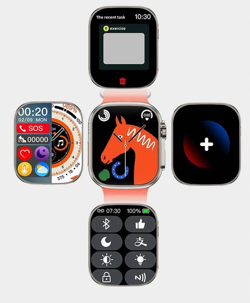 Smartwatch niktrade 30532065 czarny zdjęcie 6