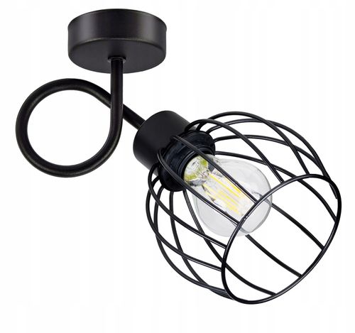 LAMPA KINKIET E27 ścienny stały loft drut KULA na Arena.pl