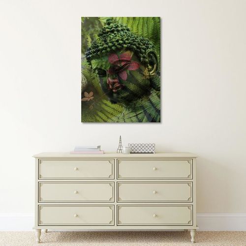 Obraz na płótnie - Canvas, Budda wśród paproci 30x40 na Arena.pl