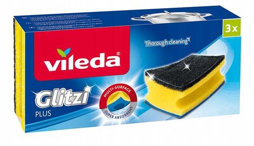 Zmywak profilowany Vileda Glitzi Plus 3szt. na Arena.pl