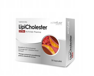 LipiCholester EXTRA na prawidłowy poziom cholesterolu 30 kapsułek
