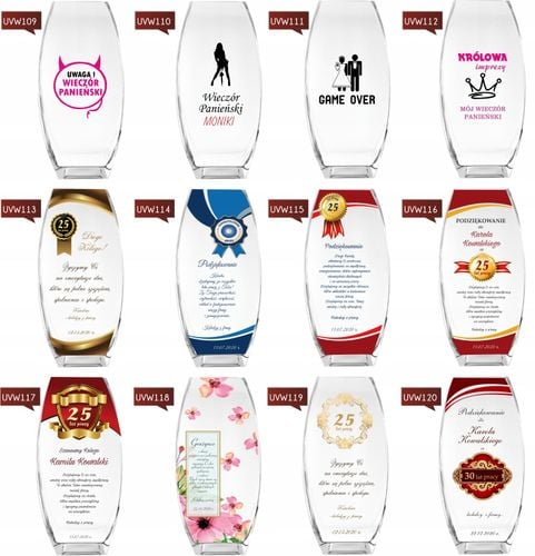 Wazon z nadrukiem UV podziękowanie dla pracownika na Arena.pl