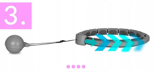 Hula-hop ODCHUDZAJĄCE z LICZNIKIEM KOŁO z obciążeniem WYPUSTKAMI na Arena.pl