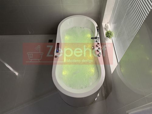 PIĘKNA OWALNA WANNA Z HYDROMASAŻEM 170X80 z 1 ODLEW GRZAŁKA na Arena.pl