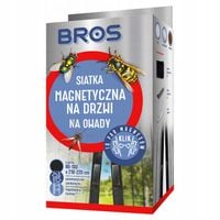 BROS Siatka na Drzwi Magnetyczna Przeciw Owadom 100x220cm Czarna