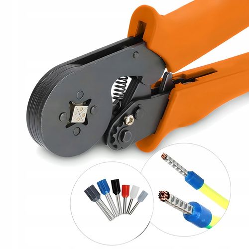 ZACISKARKA KONEKTORÓW KOŃCÓWEK 0,25-10 ŚCIĄGACZ IZOLACJI + 600 szt. na Arena.pl