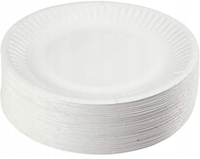 TALERZ PAPIEROWY BIAŁY 23CM 100 SZT SUPER OFERTA!!!