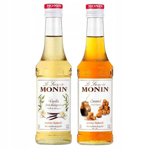 Syrop do kawy Monin zestaw mix smaków 250ml Wanilia i Karmel na Arena.pl