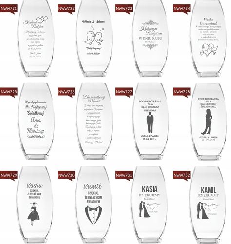 Wazon z grawer PREZENT na ślub wesele Jubileusz na Arena.pl
