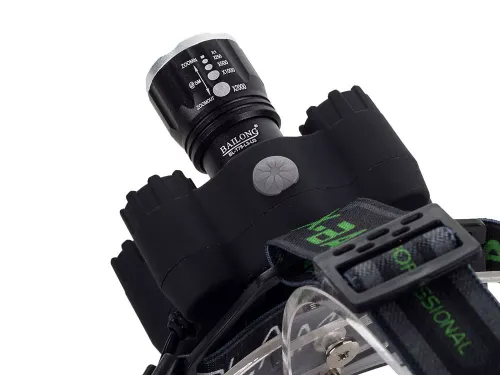 Latarka czołowa bailong cree xm-l t6 7 x led uv na Arena.pl