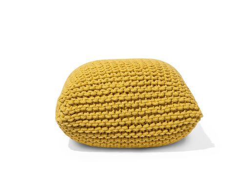 Puf  50 x 31 cm żółty CONRAD na Arena.pl